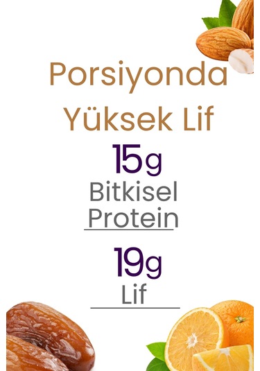 Meyveli Portakallı & Bademli Protein Topları 110gr X3 Adet