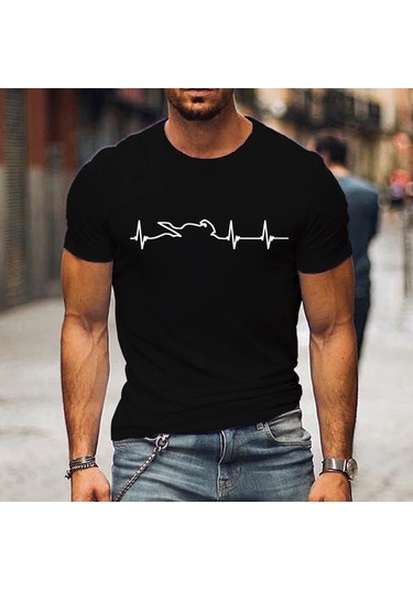 Snapbuy Erkekler İçin Dağ Motosiklet Kalp Atışı Tshirt - Komik Açık Macera T-shirt Kısa Kollu Gömlekbej Bej