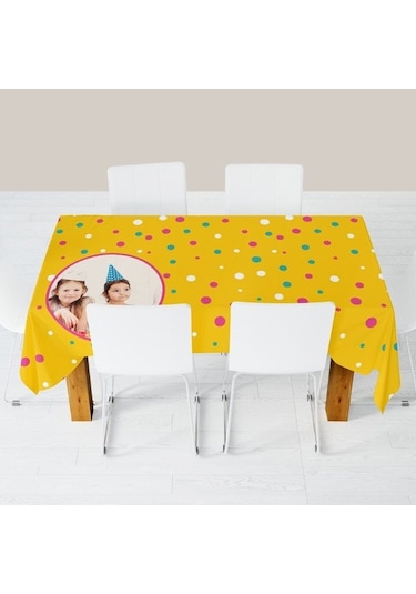 Kişiye Özel Baskılı Masa Örtüsü 150x170 cm-005