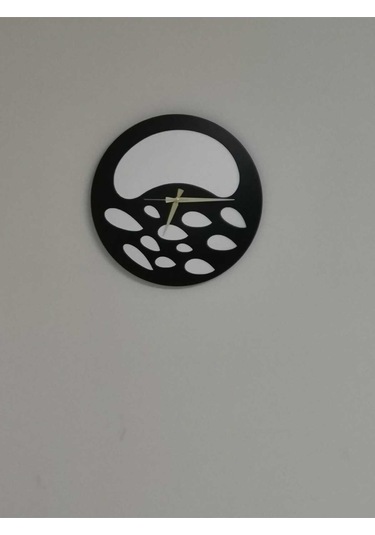 Nova Model Duvar Saati 50 X 50 Cm - Duvar Dekorasyon Ürünleri Siyah Beyaz