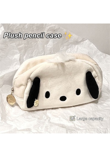 Agoodshop Beautifyy Peluş Kawaii Kalem Çanta Kırtasiye Çantası Sevimli Kırtasiye Kutusu Kızlar Karikat 3bp-yeşil