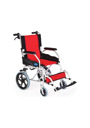 Ky863laj-a12 Alüminyum Transfer Özellikli Tekerlekli Sandalye Kırmızı-siyah