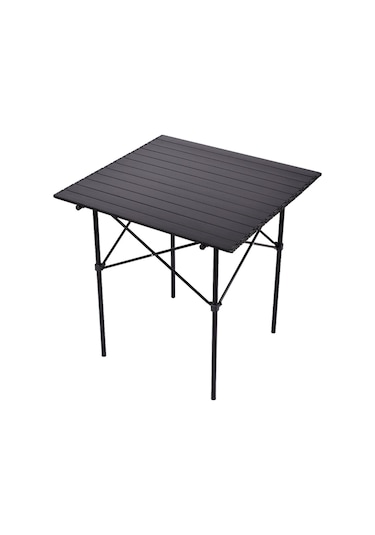 Exent Full-Alüminyum Yanmaz- Kırılmaz Hafif Kamp-Piknik Masası 70 CM Siyah