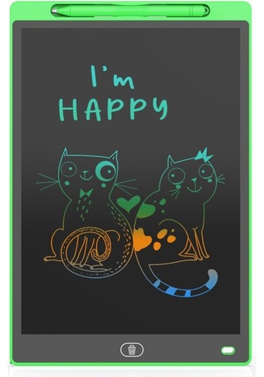 8,5 İnç Lcd Işık Enerjisi Kara Tahta Erken Eğitim Yeşil Renkli Ekran Yüksek Parlaklık Yazı Tahtası Yeşil
