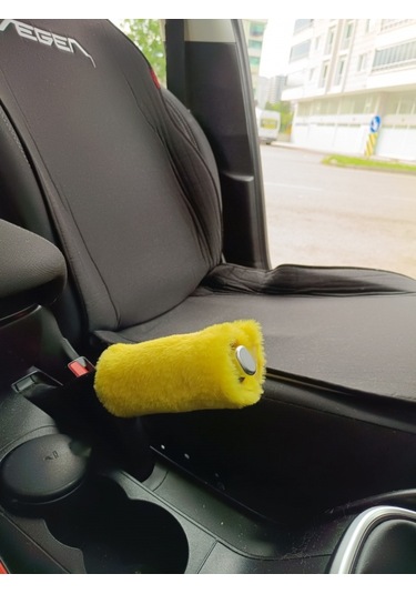 Yumuşak Peluş El Freni Süsü Sarı Sarı