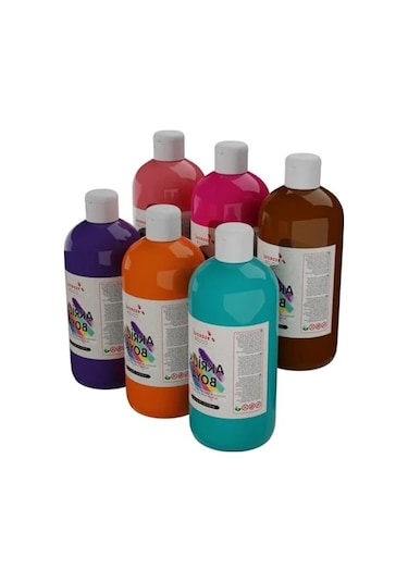 Dayanıklı Akrilik Boya Seti 6 X 500 Gr 0.2 L