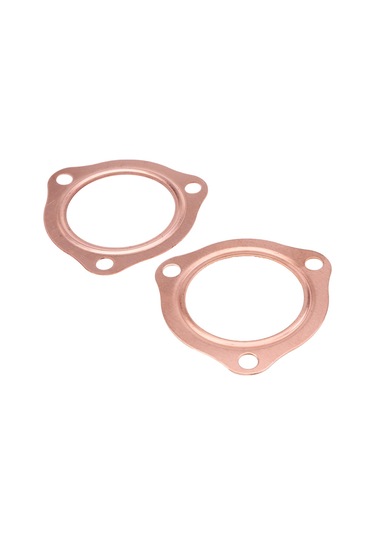 Konesam 2 Adet Bakır Üretimli 2.5 İnç 63,5 Mm Üç Delikli Exhaust Manifold Araba Fitting Pervanesi - Dayanıklı, Yeniden Kullanılabilir, Montaj Kolay