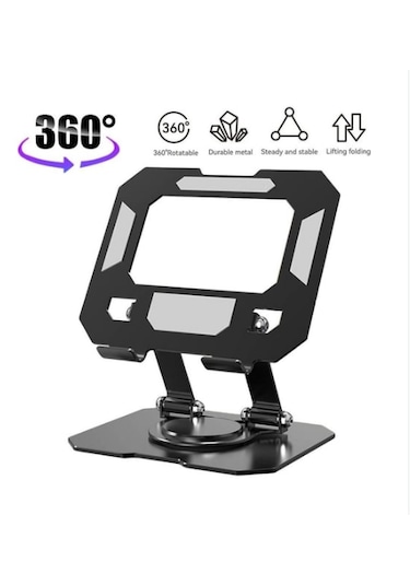 60 Derece Dönebilen Katlanabilir Metal Tablet-telefon Tutucu