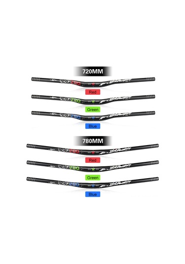 Yaleker Alüminyum Bisiklet U Çubuğu 780mm Yeşil - 31.8mm Çaplı, 345g Ağırlık, Ergo Fonksiyonel