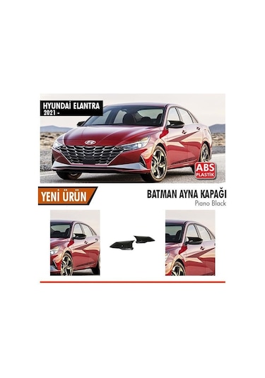 Hyundai Elantra Yarasa Ayna Kapağı Batman Parlak Siyah Piano Black