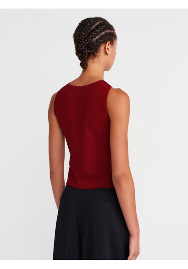 Dilvin 21129 Kolsuz Top-açık Bordo Açık Bordo