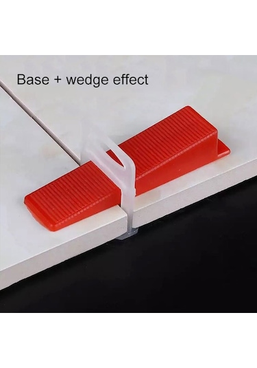 Sones 100 Adet Fayans Zemin Bulucu Ekleme Fayans Düzleştirici Kama Düzleştirme Makinesi Plaka Düzleştirme Sistemi Yardım Aracı Og6480