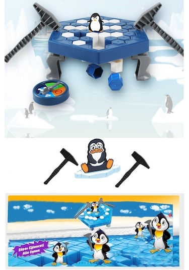 Penguen Buz Oyunu Buz Kırma + Süper Bambu Çubuklar Sihirbaz Çubuklar Xl Süper Ikili Set
