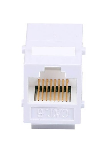 RJ45 Cat6 Konnektör Keystone Jack Dişi Dişi Ara Uzatma - 100 Adet