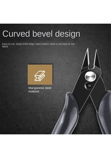 Xurunkeji 170 Pense Elektronik Kesme Pensesi Eğik Uçlu Pense