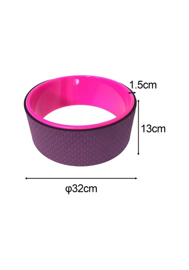 Suntek Yoga Tekerleği Pozları Yardımcı Egzersiz Kas Mor