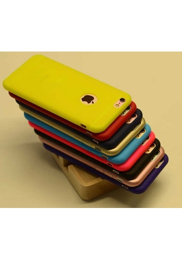 Noktaks - Apple Uyumlu iPhone 6 Plus / 6s Plus - Kılıf Mat Renkli Esnek Premier Silikon Kapak - Siyah