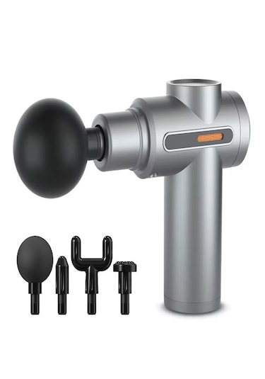 Amg017 Taşınabilir Sessiz Mini Masaj Aleti - 6 Hız Ayarlı, Lcd Ek Siyah