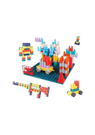 Şekilli Yapım Blokları Seti 88 Parça Eğitici Ve Eğlenceli Blok Oyunu