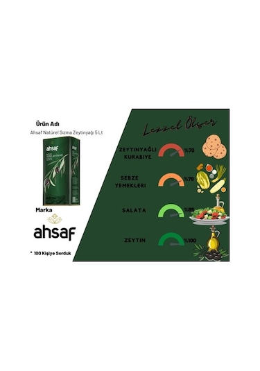 Ahsaf Natürel Sızma Zeytinyağı 2 x 5 L