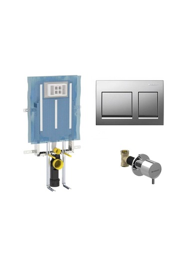 Geberit Alpha 8 Cm Kombifix Gömme Rezervuar Seti Alpha35 Krom Panel Diğer