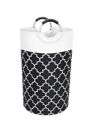 Novahub 82l Siyah Katlanır Çamaşır Sepeti, Elbise Organizatörü, Kumaş Kutusu Siyah