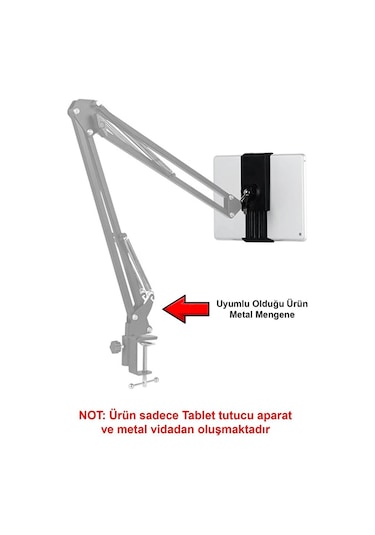 Telefon Ve Tablet Tutucu Yedek Aparat Metal Mengeneli Telefon Tab