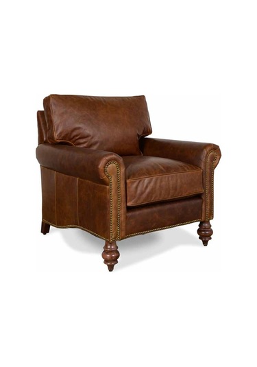 Hanelmobilya Hanel Mobilya Worth Chester Berjer Tekli Koltuk Kahve Suni Deri