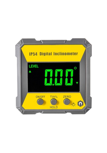 Maiyame Dijital Eğim Ölçer - 4x90 Hassas Açı Ölçümü, Lcd Ekran, Mıknatıslı, Su Geçirmez Ip54