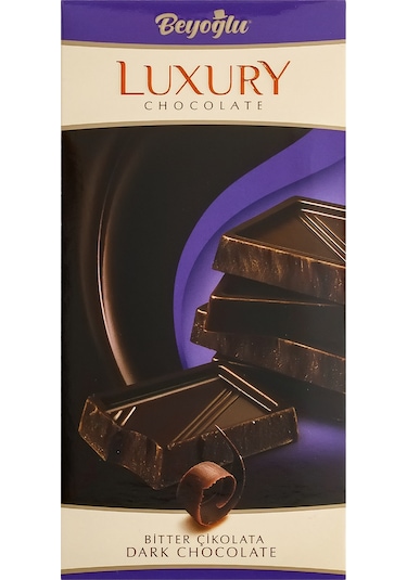 Beyoğlu Çikolata Luxury Bitter Çikolatalı Tablet Çikolata 65 Gr.