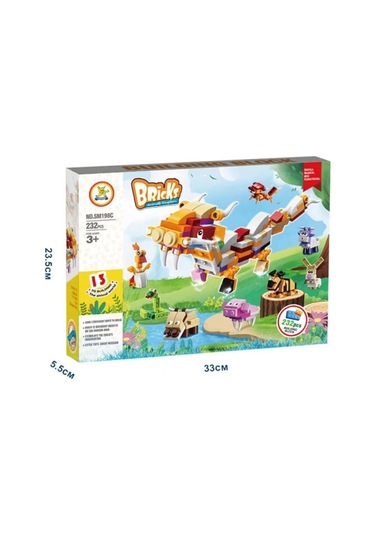 Kızılkaya Bricks Hayvanlar 12in1 232 Parça Sm198c