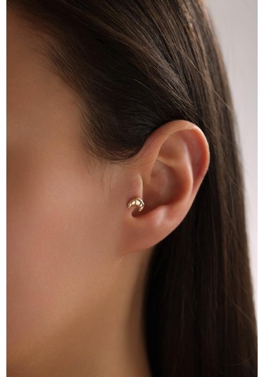 Tufanlar Kuyumculuk Altın Kruvasan Piercing Altın