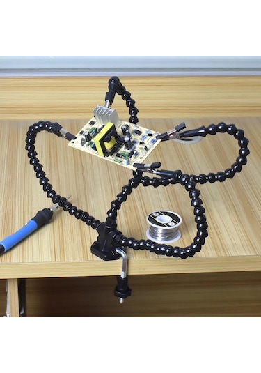 Hallow Yardımcı Eller Lehimleme Üçüncü El Pcb Aracı 3 Esnek