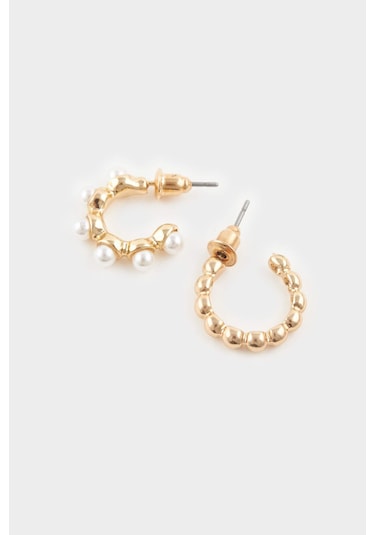 Defacto Kadın 5li Gold Küpe F7658axnsgd1 Diğer