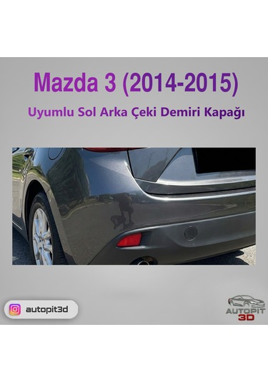 Mazda 3 2014-2015 Sol Arka Çeki Demiri Kapağı
