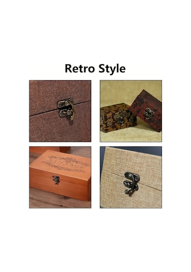 Dashanshop 30 Adet Altın Renk Ortaçağ Tarzı Ağır Hizmet Pirinç Kilit Mekanizması - Mobilya Sandık Dolap Koleksiyon