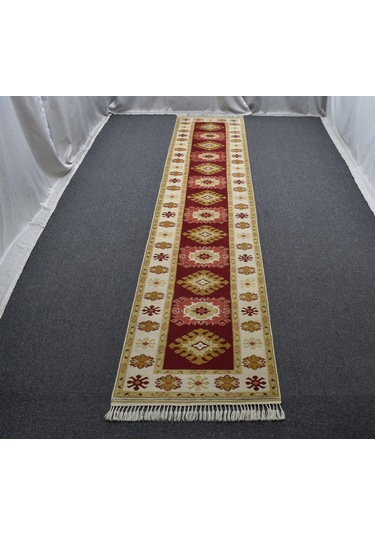 Zehra Abla Halı Yeni El Dokuma Nadir 13 Göbekli Bozalan Milas Yolluk Yün Halı 5812 Çok Renkli