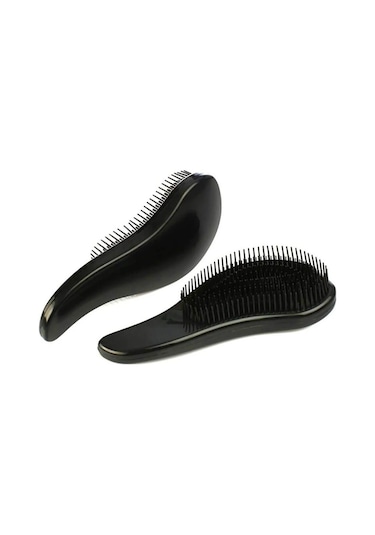 Koodmax Oval Dolaşık Önleyici Saç Fırçası - Saç Açıcı Tarak - Siyah