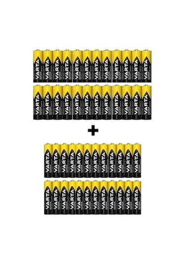 Varta Super Heavy Duty 48'li Pil Paketi 24 Adet Kalem Pil + 24 Adet İnce Pil