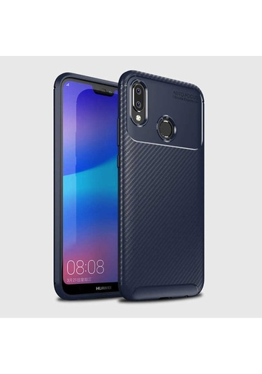 Huawei P20 Lite Kilif Karbon Silikon Case 389460410