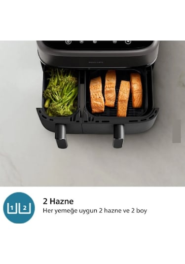Philips NA350-00 3000 Serisi Çift Hazneli 9 LT Airfryer