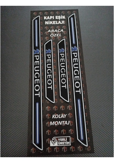 Peugeot 206 Piano Black Kapı Eşiği 4'lü Set N11.3971