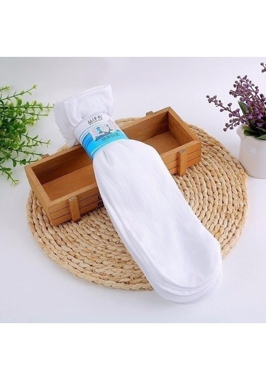 Beyaz 24/18/10/6 Adet Erkekler Resmi Nefes Uzun Çorap Rahat Rahat Anti-bakteriyel Deodorant Çorap Kutu Olmadan 6pcs-3pairs Beyaz