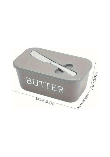 Trendooze Gaojunshop01 Dehov Premium Pp Beyaz Tereyağı Saklama Kaba Bıçaklı Dayanıklı Beyaz