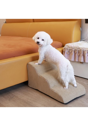 Suntek Küçük Köpekler İçin Köpek Merdivenleri Yüksek Bej