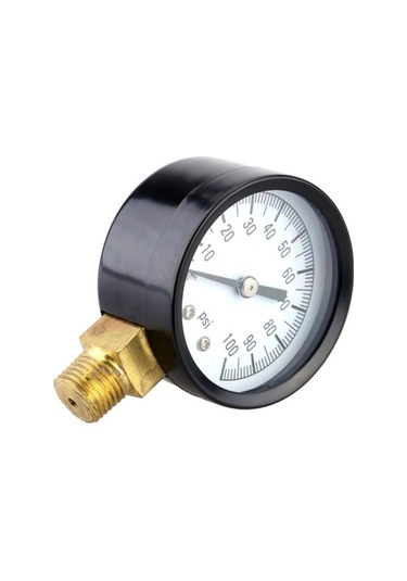 Besthome1 0-100 Psı Pirinç Bağlantılı Su Basınç Göstergesi, Kuyu Pompası Havuz Filtresi İçin