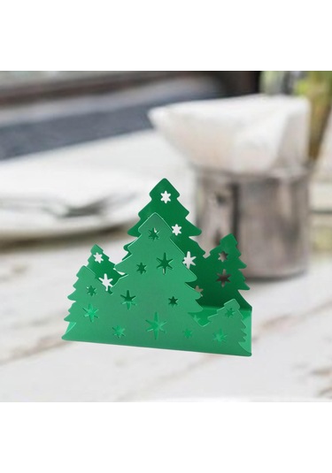 Homyl Mutfak Restoran Otel Için Yılbaşı Peçete Tutucu Yeşil