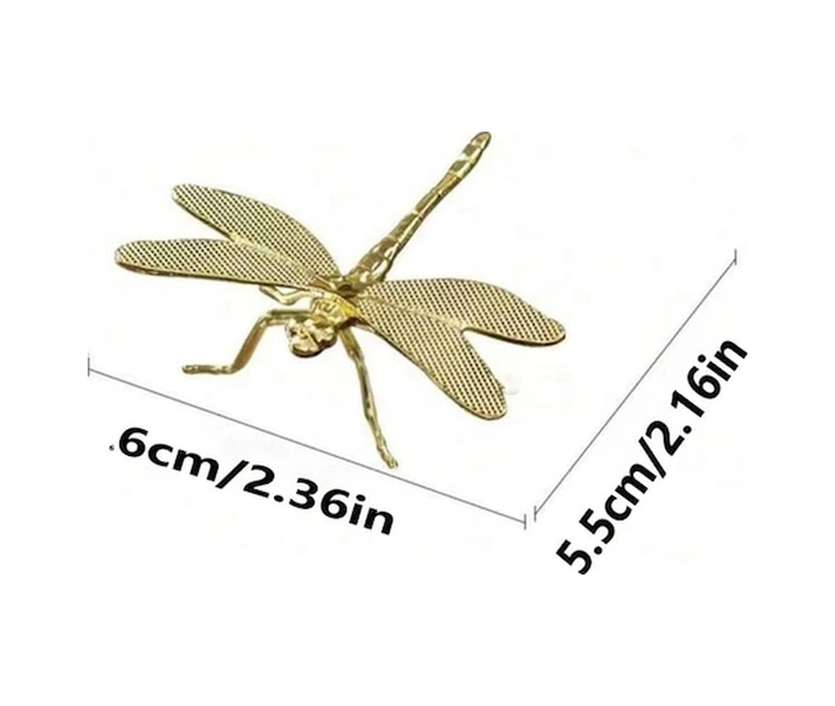 Trendooze Altın Dragonfly Metal Koleksioner Figür, Gaojunshop01 Çay Arkadaşı, Oturma Odası Dekoru