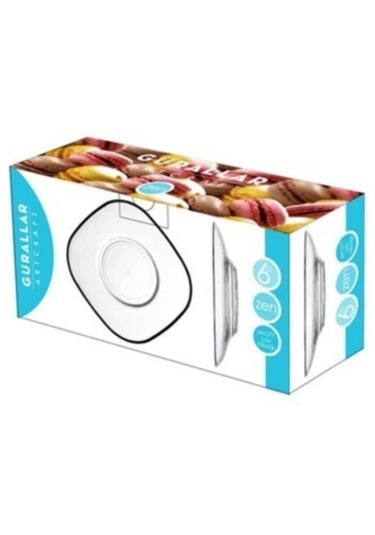 Lav Çay Tabağı 6lı Zen277 Şeffaf