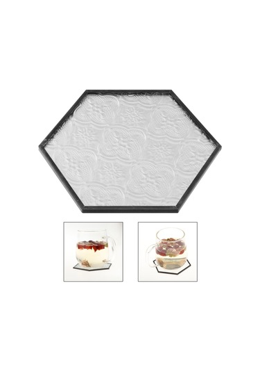 Suntek Magideal  Cam Altlığı Bardak Minder Tutucu İçecek Siyah